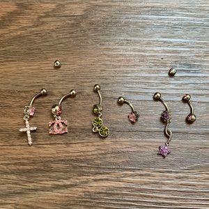 Cross and CC - 💍 Fashion Jewel (belly button piercing)